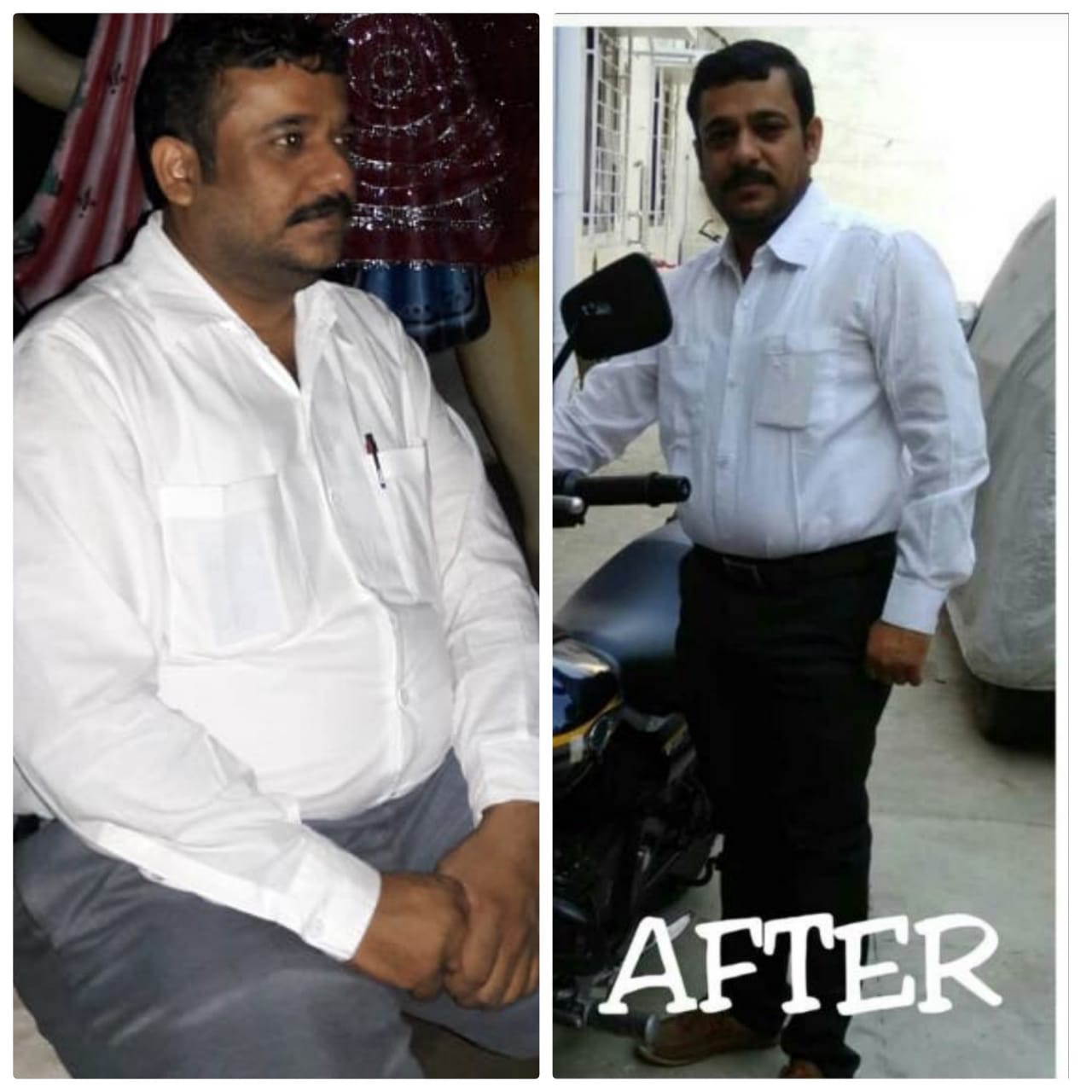 Client transformation result 6 - Weight management Dhamtari